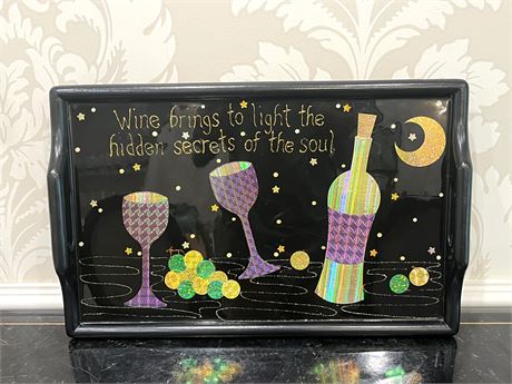 Wine Serving Tray Table