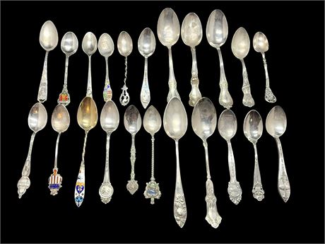 Sterling Silver Souvenir Spoons