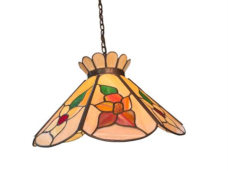 Hanging Stained Glass Ceiling Light