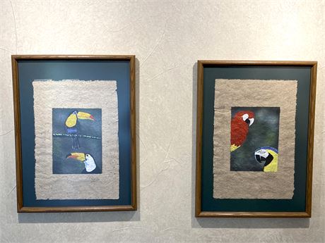 Parrot Paintings on Canvas