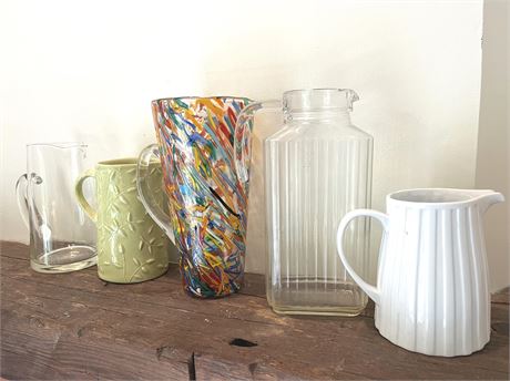 Glass and Ceramic Pitchers