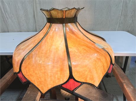 24" Swag Slag Glass Lamp Shade