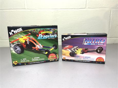 NIB Vintage K'NEX Daredevil Dragsters and Team Nitro