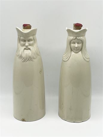 Pair of Holiday Wine Bottles