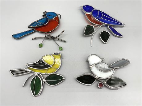 Stained Glass Birds Lot 1