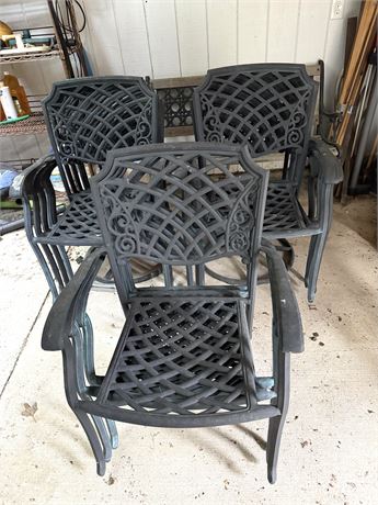 Heavy Cast Aluminum Patio Chairs