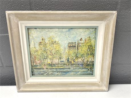 City Landscape Framed Art Print on Board