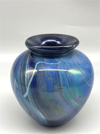 Chris Heilman Art Glass Vase