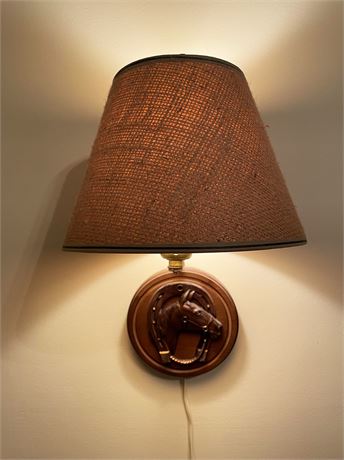 Copper Horse Wall Lamp