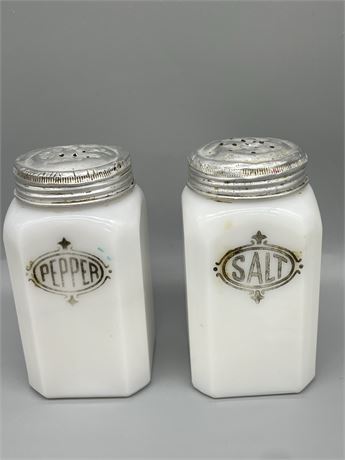 Milk Glass Salt & Pepper Shakers