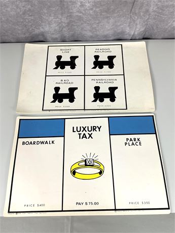 1961 Monopoly Placemats