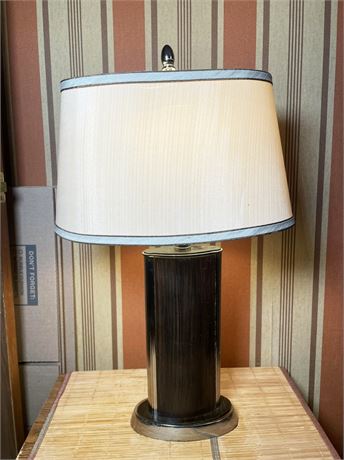 Oval Metal Table Lamp