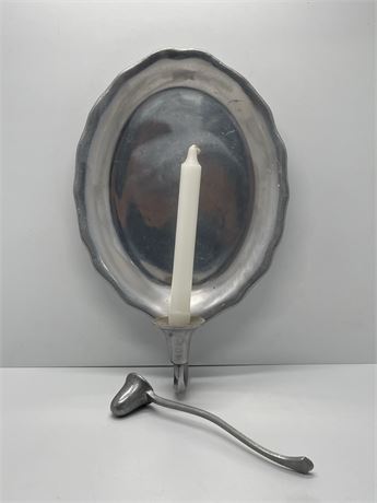 Pewter Wall Candle Holder