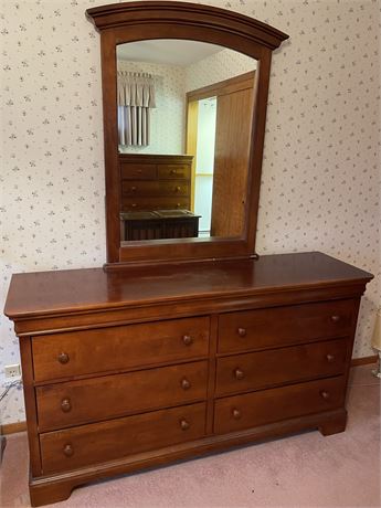 Young American Dresser with Mirror