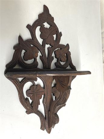 Hand Carved Victorian Wall Shelf