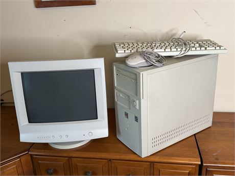 Vintage 1990s PowerSpec PC with Monitor