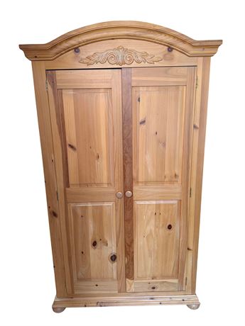 Broyhill Pine Armoire Wardrobe Cabinet