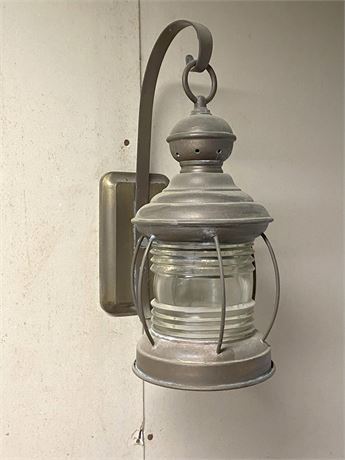 Vintage Nautical Brass Wall Lantern