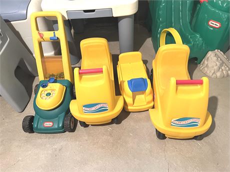 Little Tikes Mower and Step 2 Ride on Toys