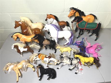 Large Lot of Vintage Barbie Horses