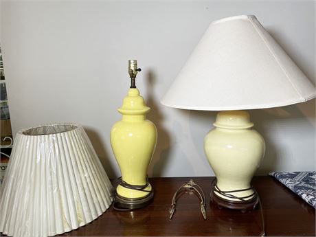 Yellow Ceramic Table Lamps