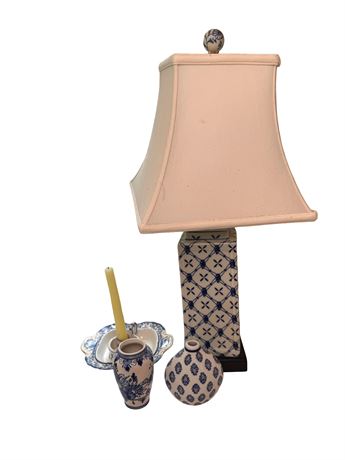 Blue and White Porcelain Decoratives