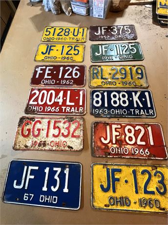 Vintage License Plates Lot 2