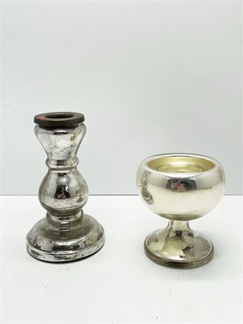Mercury Glass Pieces