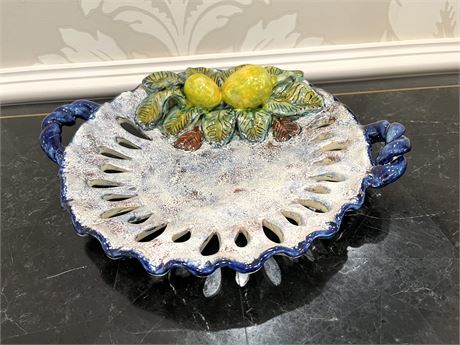 Mellado Majolica Mexican Pottery Platter