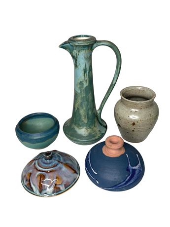 Pottery Vases, Bowl, Pitcher