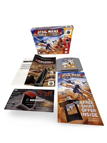 Star Wars: Rogue Squadron (Nintendo 64, 1998) Box Manual Complete CIB