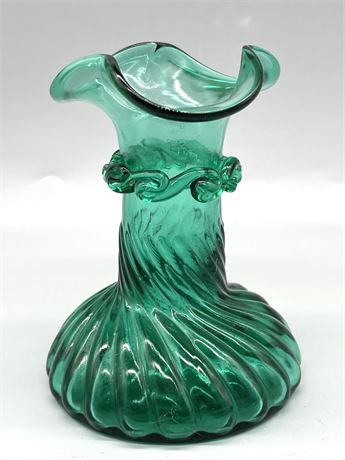 Green/Blue Art Glass Vase