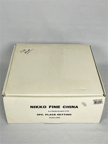 Nikko Fine China - Platinum Filigree Lot #8