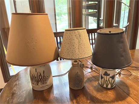 Crock Pottery Table Lamps