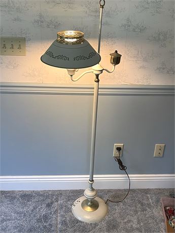 Simple Tole Painted Floor Lamp