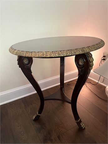 French Regency Style Round Accent Table