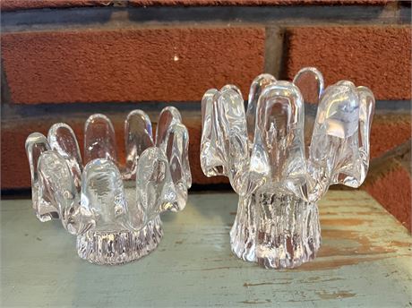 Kosta Boda Art Glass Candle Holders