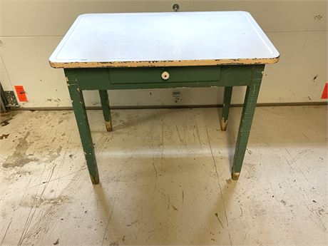 Porcelain Top Work Table