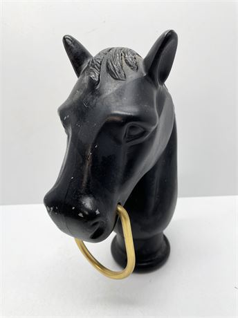 Painted Ceramic Horse Post Topper