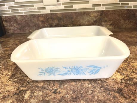 Glasbake and Fire King Breadloaf and Casserole Pans