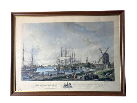 Robert Dodd "View fo the River & Shipping at Lime Houte"