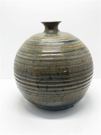 Large Pottery Bud Vase