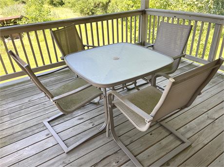 Wrought Iron Patio Table and Chairs