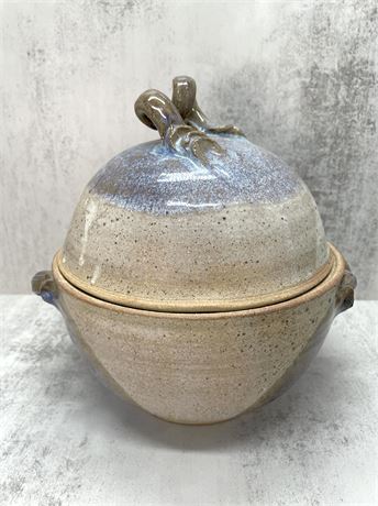Fuller Signed Art Pottery Covered Bowl