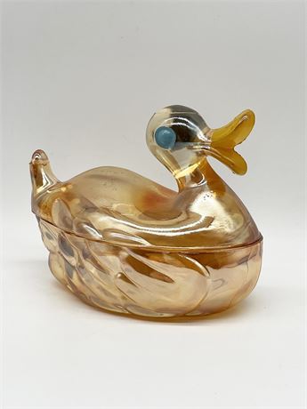 Carnival Glass Duck