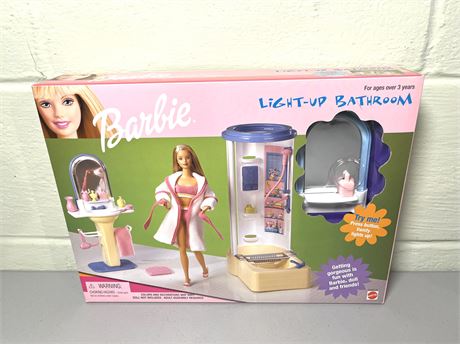 NIB Vintage Barbie Light-up Bathroom