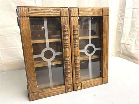 Wood Doll Display Cabinet