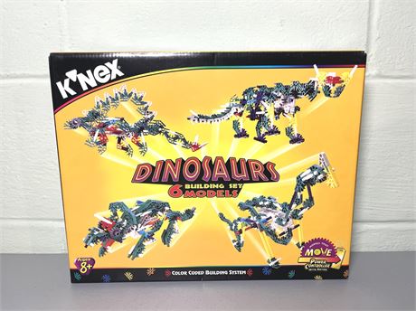 NIB Vintage K'NEX Dinosaurs Building Set 6 Models