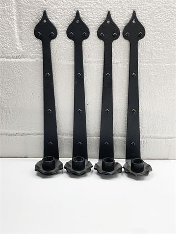Cast Metal Taper Candle Holders