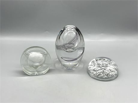 Paperweights and Vase